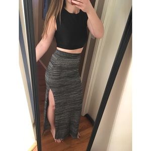 NWT! Double Split Maxi Skirt